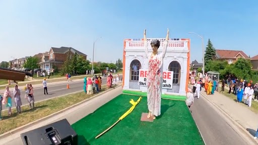 Canada: Tableau on Assassination of Indira Gandhi Showcased in Khalistani Parade, Canadian High Commissioner Cameron MacKay Condemns Incident (Watch Video)