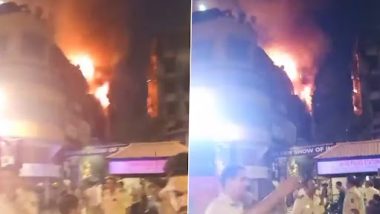 Mumbai Fire: 60 Rescued, One Injured After Blaze Engulfs Building in Zaveri Bazar Area (Watch Video)