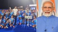 Women&rsquo;s Junior Hockey Asia Cup 2023: PM Narendra Modi Congratulates Junior Women's Hockey Team for Lifting Maiden Asia Cup Title