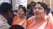 West Bengal: BJP MP Locket Chatterjee Stopped by Police From Entering BDO Office in Pandua (Watch Video)
