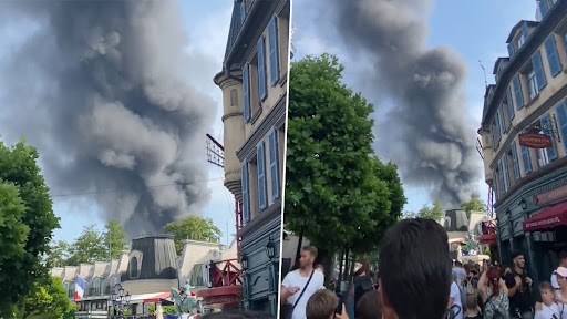 Europa-Park Fire Videos: Massive Blaze Erupts at Biggest Theme Park in Germany, Terrifying Footages Show Huge Cloud of Smokes