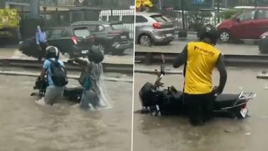 Gurugram Rains Photos and Videos: Waterlogging in Many Areas After Heavy Rainfall Lashes City, Traffic Police Working to Ensure Smooth Vehicular Movement