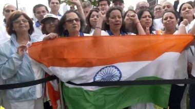 International Yoga Day 2023: People Arrive in Large Numbers To Attend Yoga Day Event Led by PM Narendra Modi at UN (Watch Video)