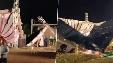 Wedding Pandal Collapse in Madhya Pradesh: Seven People Injured, One Critical After Bamboo Shed Erected for Marriage Ceremony Collapses in Damoh (See Pics)