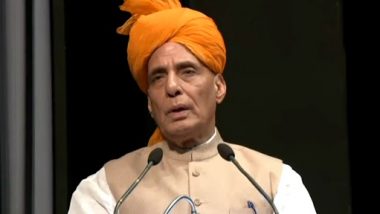 India's Efforts to End Pakistan-Sponsored Terrorism Going in Right Direction, Now Muslim Countries Also Believe Terrorism Is Unacceptable: Rajnath Singh (Watch Video)