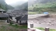 Himachal Pradesh Flash Floods Video: Hundreds of Commuters Stranded As Chandigarh-Manali National Highway Blocked
