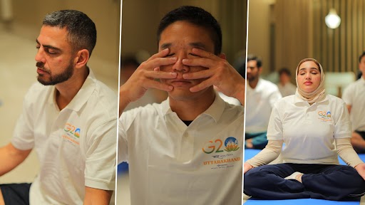G20 Delegates Perform Yoga, Play Cricket During Third Infrastructure Working Group Meeting in Rishikesh