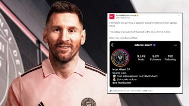 Lionel Messi Joins Inter Miami: MLS Club Gains Over 2.3 Million Followers on Instagram