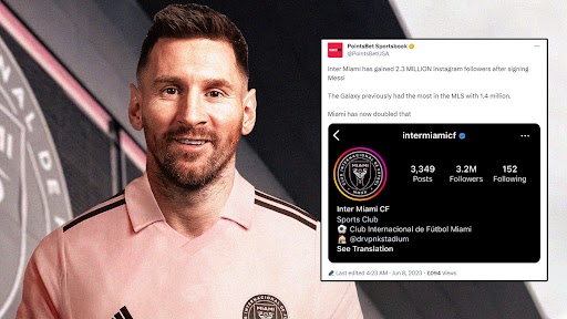 Lionel Messi Joins Inter Miami: MLS Club Gains Over 2.3 Million ...