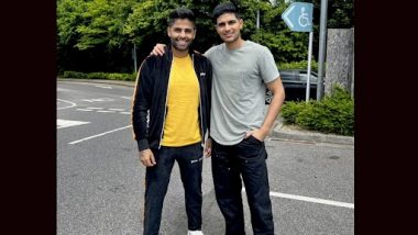 Suryakumar Yadav, Shubman Gill Reach UK Ahead of the WTC Final 2023, Share Photo