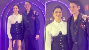 Tamannaah Bhatia and Vijay Varma Look Adorable As They Pose Together At Lust Stories 2 Event (Watch Video)