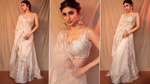 Mouni Roy In An Exquisite Ivory Lehenga Is Pure Ethnic Bliss (View Pics)