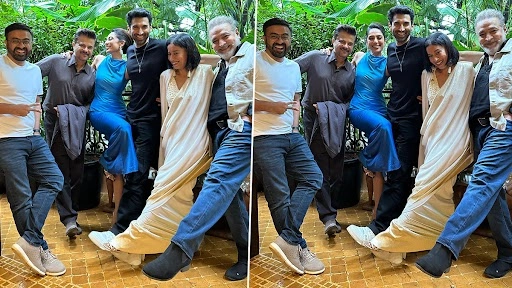 Anil Kapoor Shares Pics With The Night Manager Team At His Residence