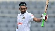 BAN vs AFG One-Off Test: Najmul Hossain Posts Another Century as Bangladesh Builds a 491-run Lead Against Afghanistan