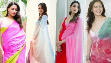 Rocky Aur Rani Kii Prem Kahaani: Alia Bhatt Was Not in The Mood to Ditch Her Chiffon Sarees for the Promotions, Check Out Pics!