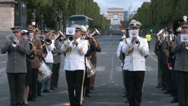 Bastille Day 2023: Parade Preparations Underway in Paris, Senior Officials of Indian Tri-Service Participate in Rehearsals (See Pic and Videos)