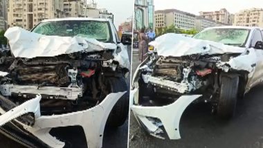 Gujarat Road Accident Video: Nine Dead in Major Mishap Involving Two Cars on ISKCON Flyover in Ahmedabad