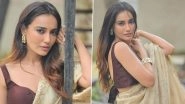 Surbhi Jyoti Serves Ethnic Fashion Goals in Embellished Ivory Saree (See Pics)