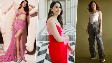 Best Dressed Celebs This Week: From Alia Bhatt’s Divine Saree to Kiara Advani’s Hot Pink Ensemble, Here Are Top Looks of Indian Actresses That Took Over the Internet (See Pics)
