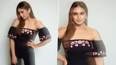 Huma Qureshi Stuns in Off-Shoulder Black Outfit For Tarla Promotions (View Pics)