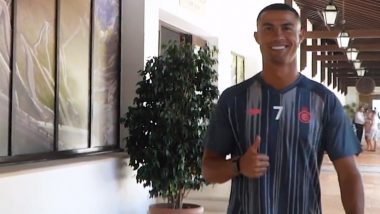 ‘Salam Alaikum’ Cristiano Ronaldo Greets Al-Nassr Fans As he Joins Club Ahead of Pre-Season Games (Watch Video)