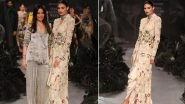 India Couture Week 2023: KL Rahul Gushes Over Wife Athiya Shetty&rsquo;s Look As She Turns Showstopper for Anamika Khanna (Watch Video)