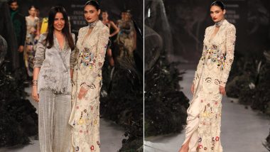 India Couture Week 2023: KL Rahul Gushes Over Wife Athiya Shetty’s Look As She Turns Showstopper for Anamika Khanna (Watch Video)