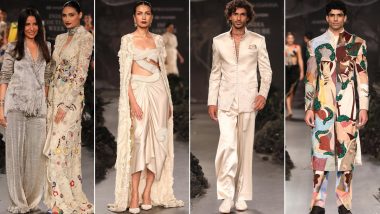 India Couture Week 2023: Anamika Khanna's Latest Collection Features a Marriage of Old World with Contemporary Settings (View Photos)