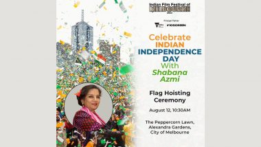 Indian Film Festival of Melbourne 2023: Shabana Azmi Excited to Hoist Indian Flag at Festival, Her Upcoming Movie Ghoomer to Have World Premiere