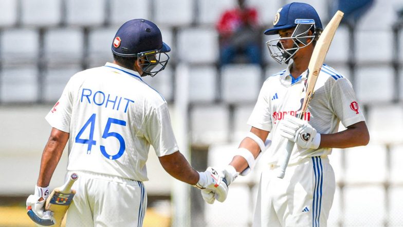 Rohit Sharma and Yashasvi Jaiswal Register Highest Opening Partnership for India in West Indies, Duo Achieve Feat on Day 2 of IND vs WI 1st Test 2023