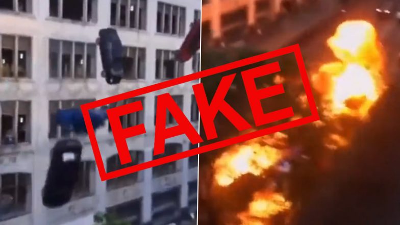 Cars Falling From Parking Facility During France Riots? Video of Scene From The Fate Of The Furious Falsely Linked to Violence in France, Here's a Fact Check