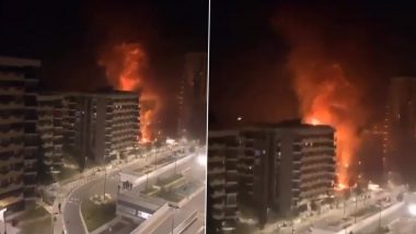 France Riots New Video: Rioters Reportedly Set Fire to Residential Building in Grigny