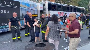 US Road Accident Video: Over 50 Injured After Double-Decker Tour Bus and MTA Bus Collide in Manhattan