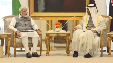 PM Narendra Modi Holds Comprehensive Talks With UAE President Sheikh Mohamed Bin Zayed Al Nahyan in Abu Dhabi