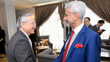 EAM S Jaishankar Meets Myanmar Counterpart U Than Swe, Raises Issues of Human and Drug Trafficking, Stability in Border Areas