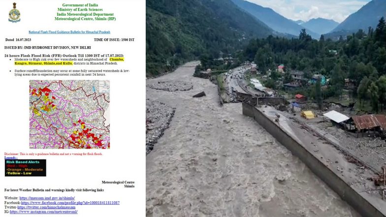 Himachal Pradesh Weather Update Imd Warns ‘moderate To High Risk Of Flash Floods In Chamba 