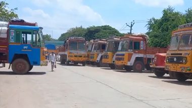 North India Rains: Thousands of Trucks Loaded With Crores-Worth Goods Stranded Across Tamil Nadu Due To Incessant Rainfall in Northern States (Watch Video)