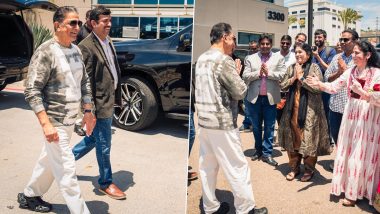 Ahead of Project K Launch at San Diego Comic-Con Kamal Haasan Receives Sweet Welcome From Fans With Flowers and Cheers (View Pics)