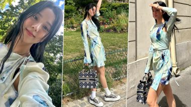 BLACKPINK's Jisoo Looks Gorgeous in White and Blue Dress, K-Pop Idol Shares Paris Photo Dump