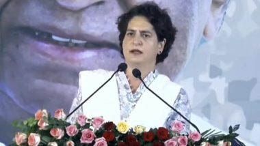 Priyanka Gandhi Says People Should Raise Voices Against Corruption in Madhya Pradesh (Watch Video)