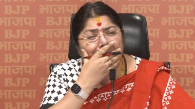 BJP MP Locket Chatterjee Cries at Press Conference, Attacks Mamata Banerjee Government Over Crimes Against Women in West Bengal (Watch Video)