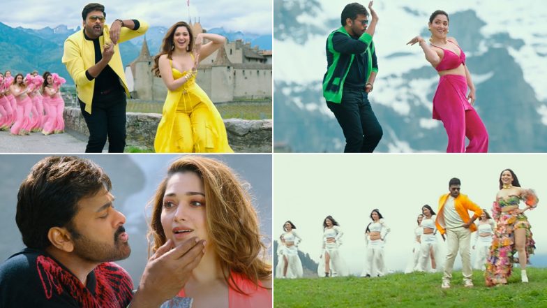 Bholaa Shankar Song 'Milky Beauty' Lyric Video Out! Star Duo Chiranjeevi and Tamannaah Bhatia Dance in Serene Places With BTS Glimpses – Watch