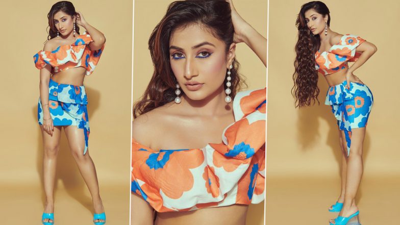 Dhanashree Verma Looks Glamorous in Off-Shoulder Floral Crop Top and Skirt (See Pics)