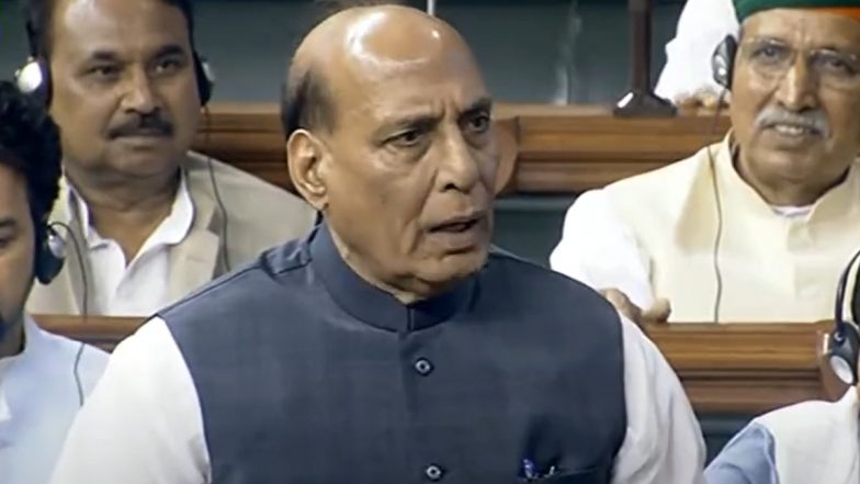 Manipur Viral Video: Rajnath Singh Speaks to Congress President Mallikarjun Kharge To End Logjam in Parliament, Opposition Reiterates Demand for PM Narendra Modi’s Statement