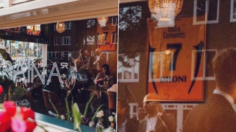 Suresh Raina Frames MS Dhoni’s CSK Jersey in His Restaurant in Netherlands (See Pic)