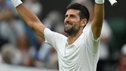 Novak Djokovic Becomes First Tennis Player in History to Reach 35 Grand Slam Singles Finals Following Win Over Jannik Sinner in Wimbledon 2023 Semis