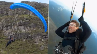 Tom Cruise Performs Speed Flying Stunt for Mission Impossible Dead Reckoning Part One, Christopher McQuarrie Says ‘The Crew Was Terrified’ (Watch Video)