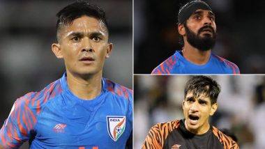 Sunil Chhetri, Gurpreet Singh Sandhu and Sandesh Jhingan Missing From India Men's Asian Games 2023 Football Squad, AIFF President Requests Organisers for Their Accreditation: Report