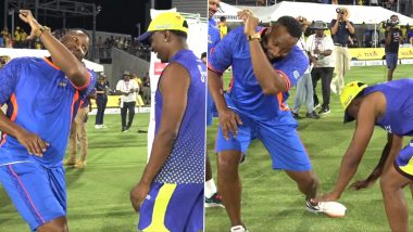 Kieron Pollard, Dwayne Bravo Involved in Hilarious Banter Post MI New York vs Texas Super Kings MLC 2023 Challenger Match (Watch Video)