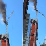Construction Crane Collapse in New York Video: Crane Collapses After Catching Fire in Hell’s Kitchen, Viral Clip Surfaces